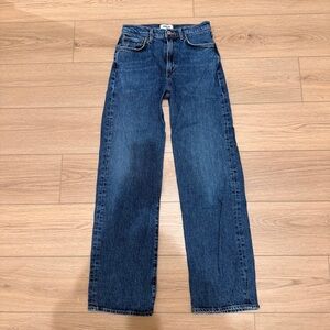 Agolde Harper Straight Leg Medium Wash Jeans